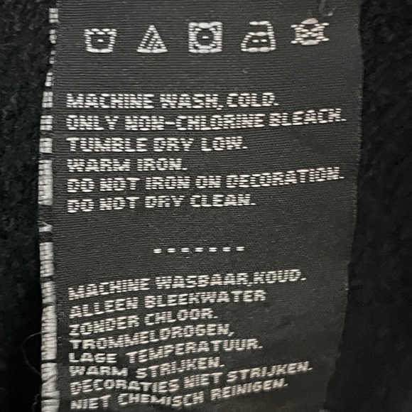 Harley Davidson Studded Winged Choker Pullover Sweatshirt Size Large - Picture 6 of 7